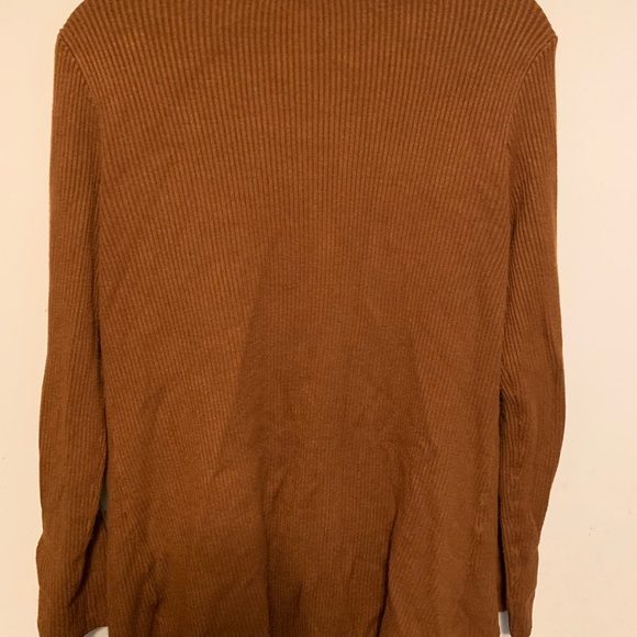 Whisper Knit By Louis Dell'Olio Autumn Brown Long Fall Cardigan Sweater Topper - Picture 4 of 11